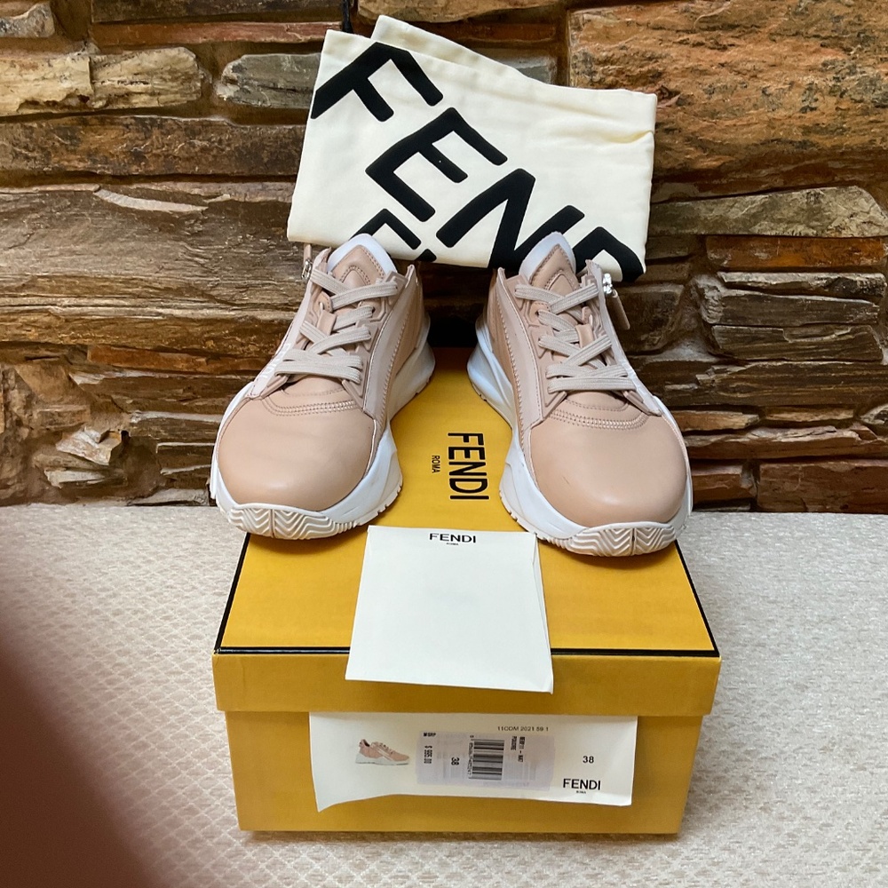 Fendi Flow Neutrals Sneakers (8.0) - Picture 7 of 8